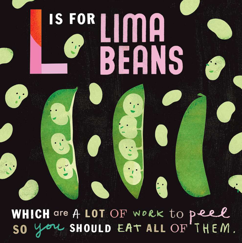 Sugar Snap Studio, Digital illustration for Book - L is for Lima beans 